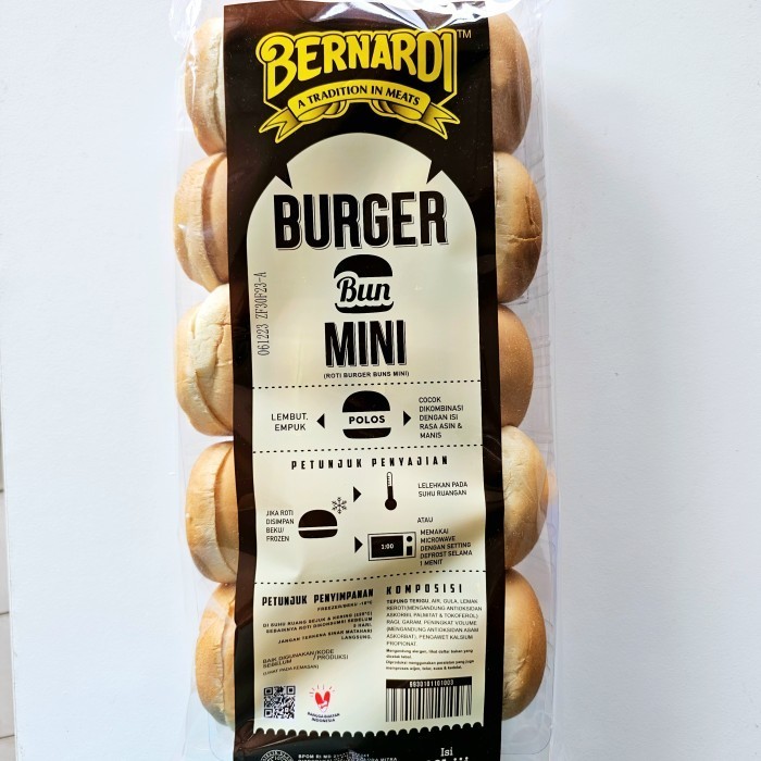 

Roti Burger Kecil Polos Bernardi Roti Burger Mini Isi 20
