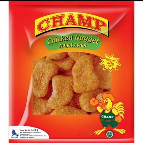 

Nagget Ayam Champ Chicken Nugget Reg 500 Gr