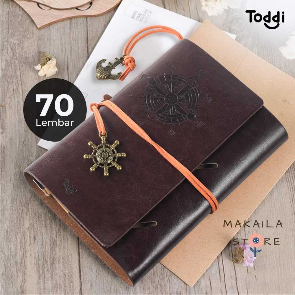 

Toddi Buku Jurnal Leather Notebook Diary A6 72GSM 140 Halaman Blank - 8005