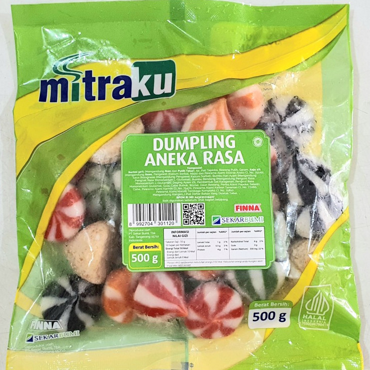 

mitraku dumpling aneka rasa 5 varian 500 gr