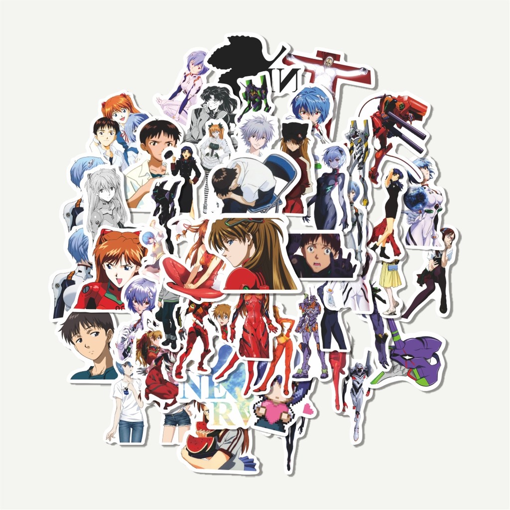 

Sticker Pack Sticker Anime Evangelion Sticker | Sticker TUMBLR | Stiker LAPTOP KOPER HELM
