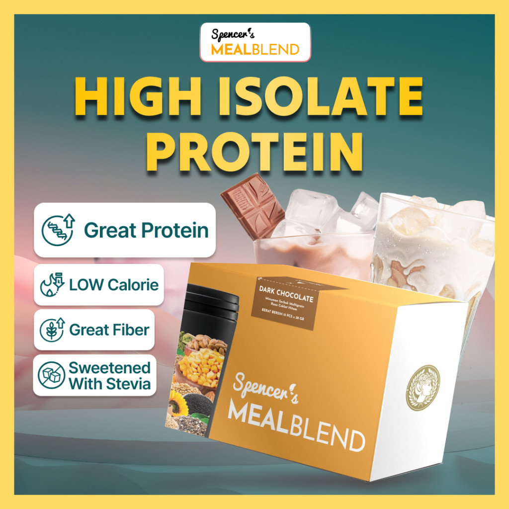 

Spencer's MealBlend - Meal Replacement Protein Lezat Rendah Kalori Minuman Post Workout Cutting