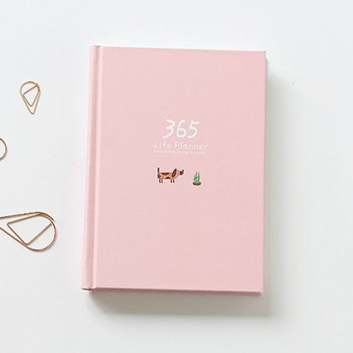 

365 Planner Notebook Colorful Inner Page Illustration Daily Yearly Plan Diary Book Record Life Agenda Journal Notepads