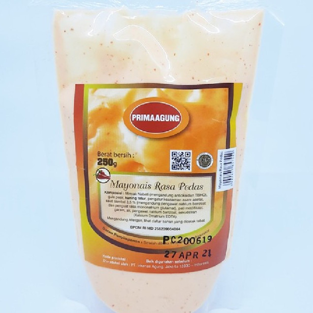 

prima agung mayonais rasa pedas spicy mayo