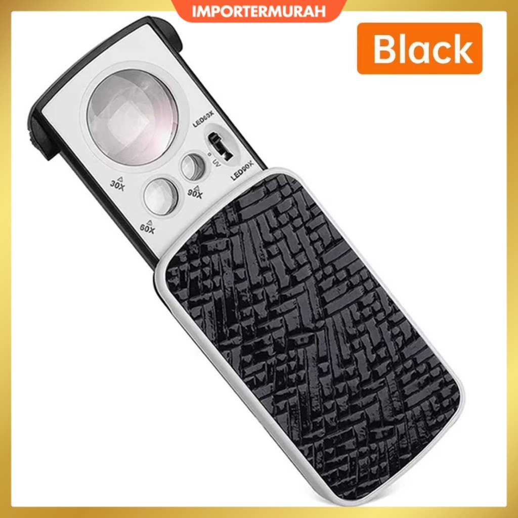 

Kaca Pembesar Magnifying Glass Jewelry Repair Tool with LED - NO.774-3ZX1