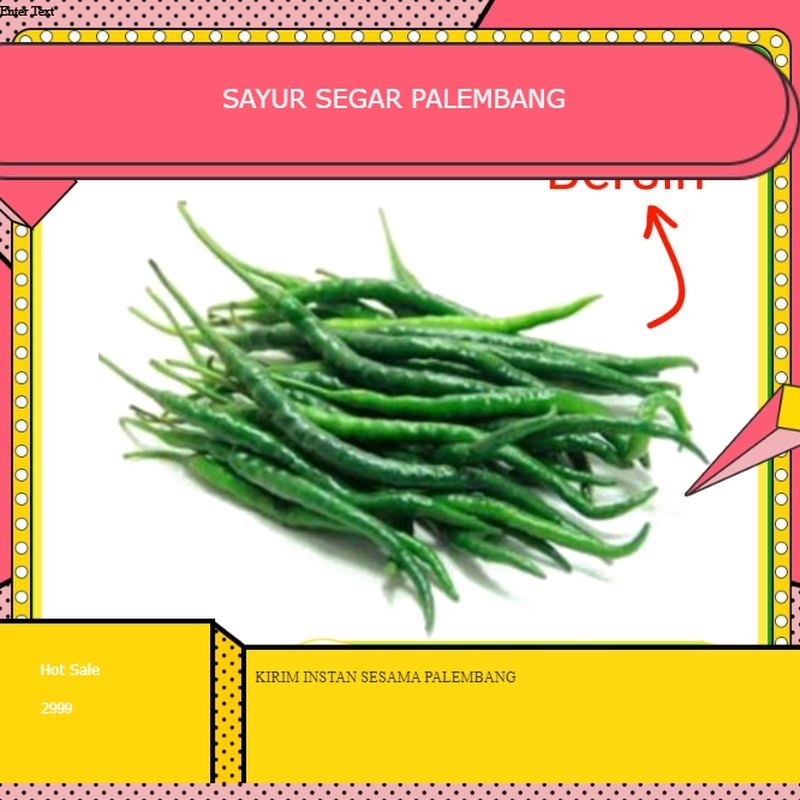 

Cabe Hijau Keriting Fresh - Palembang