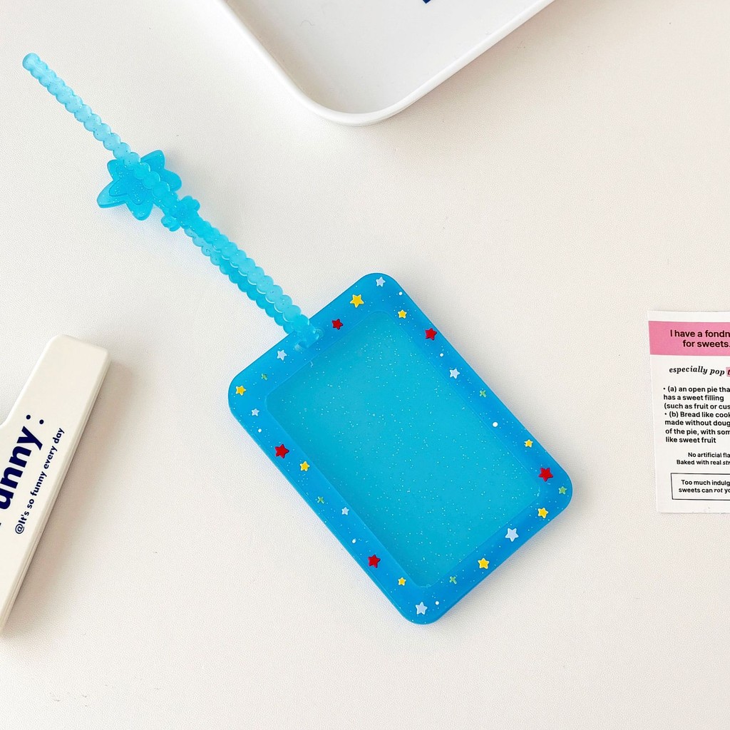 

Cute Star 3 inch card holder ID photo holder