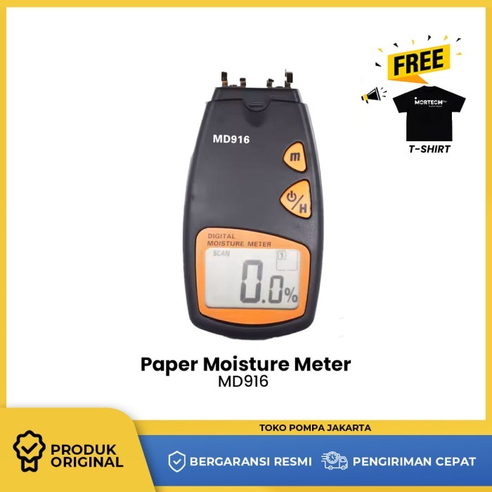 

Paper Moisture Meter MD916 Kertas Karton Kardus Tester MD-916 Carton