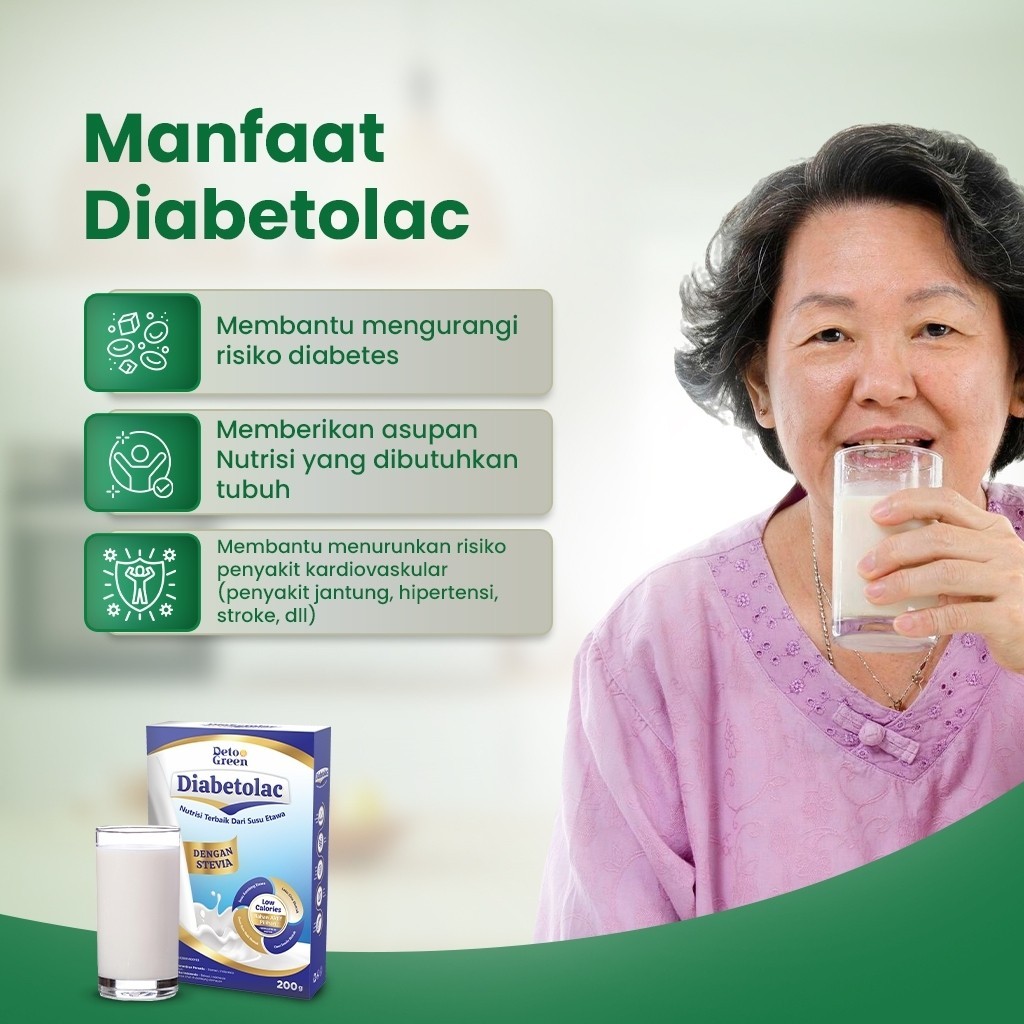 

DIABETOLAC Paket 2 Susu Kambing Murni Pemanis Alami Stevia