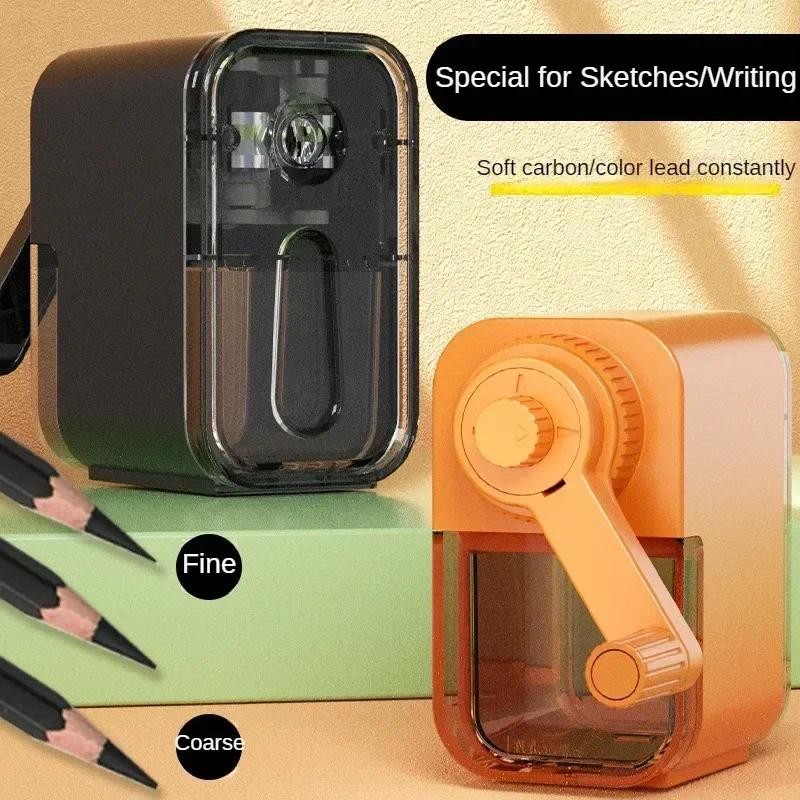 

Automatically Enters Lead Pencil Sharpener Desktop Rotary Anti Sticking Lead Hand-cranked Mechanical Tool School Supplies