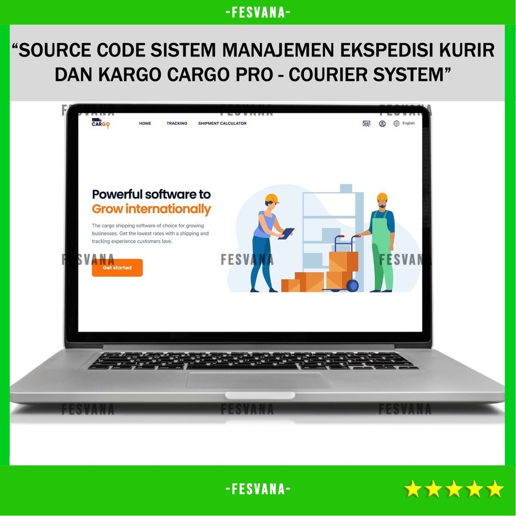 SOURCE CODE APLIKASI WEB CARGO PRO - COURIER SYSTEM D30 FESVANA