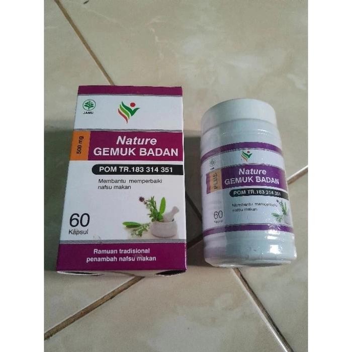 BPOM bisa (cod),, NATURE GEMUK BADAN Kapsul Penggemuk Badan Bpom Permanen Original Tanpa Efek Sampin