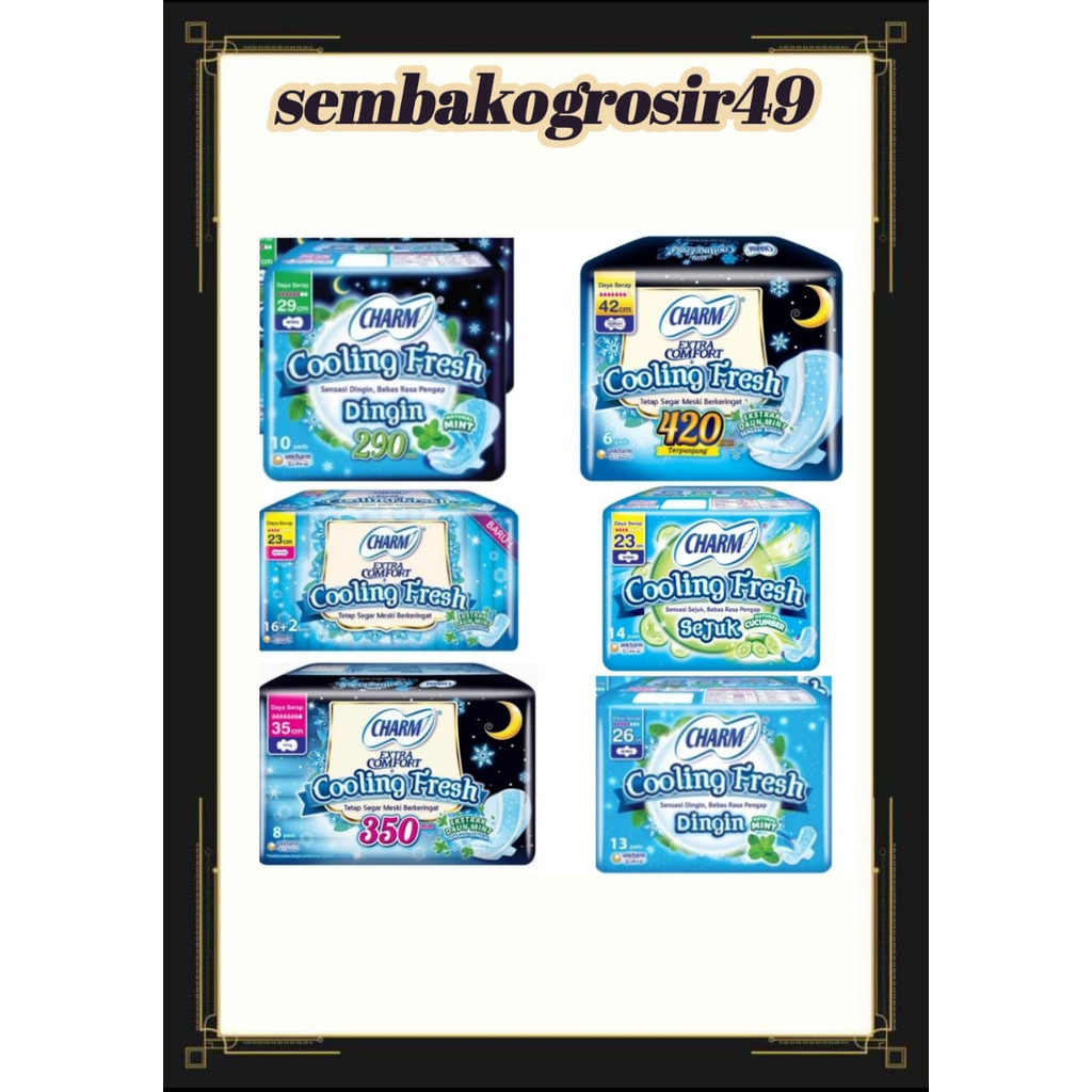 SG CHARM COOLING FRESH/ CHARM PEMBALUT COOLING FRESH SG