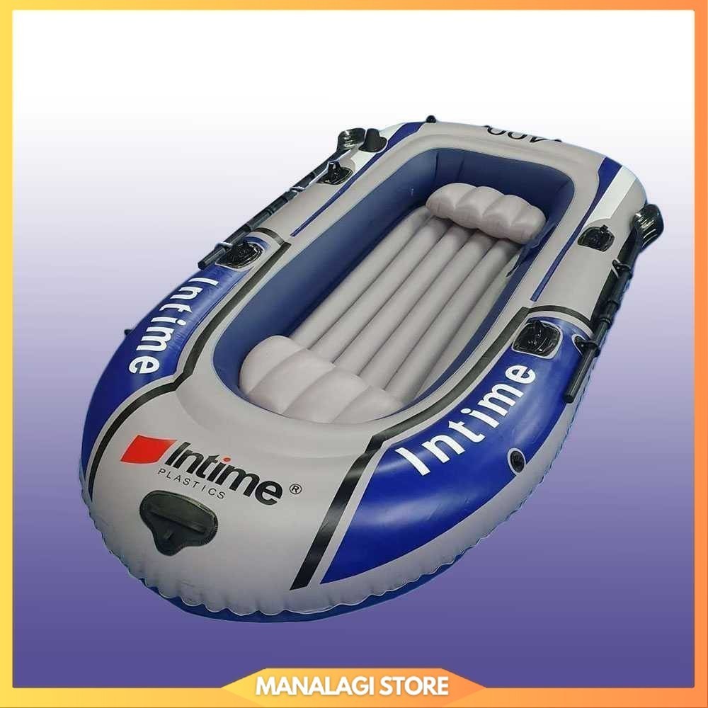 INTIME 400 Perahu Karet Mancing Inflatable Fishing Boat 4 Person - YT-099