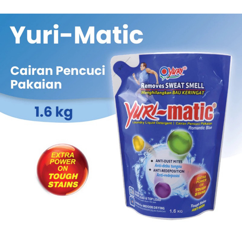 Yuri Matic Laundry Liquid Detergent  Pouch [1,6 kg]
