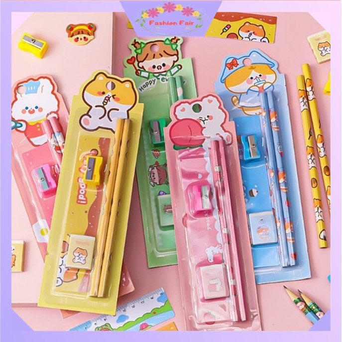 

Fashion Fair - S5692 Alat Tulis Set Mini Stationary / Set Alat Tulis 5 in 1 Karakter / Mini Stationery / Mini Stationery Set Character