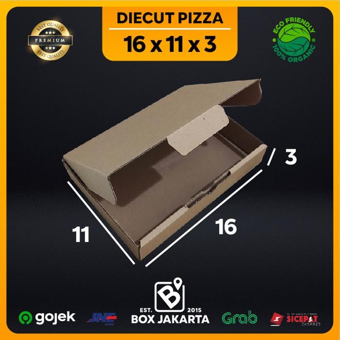

KARDUS uk 16x11x3 CM Diecut Pizza Corrugated Packaging Box
