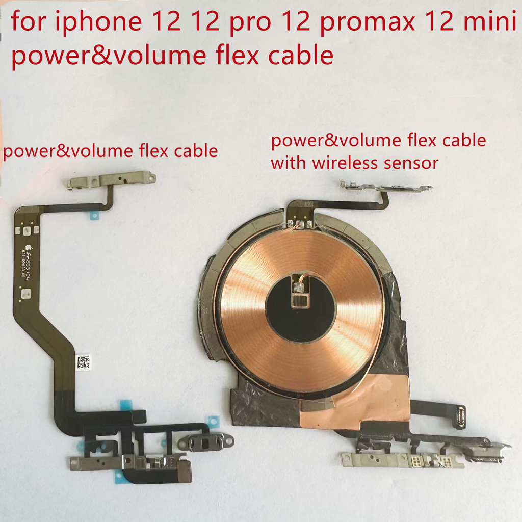 Alideao-Volume Flex Cable for iPhone Wireless Charging Chip NFC Coil For iPhone 12 12 Pro 12 Pro Max