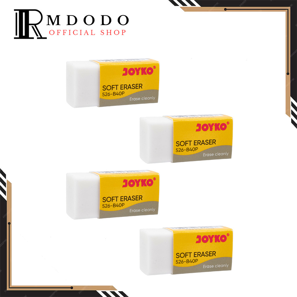 

Rmdodo - Penghapus Pensil Kecil JOYKO Warna Putih Satuan 526-B40P