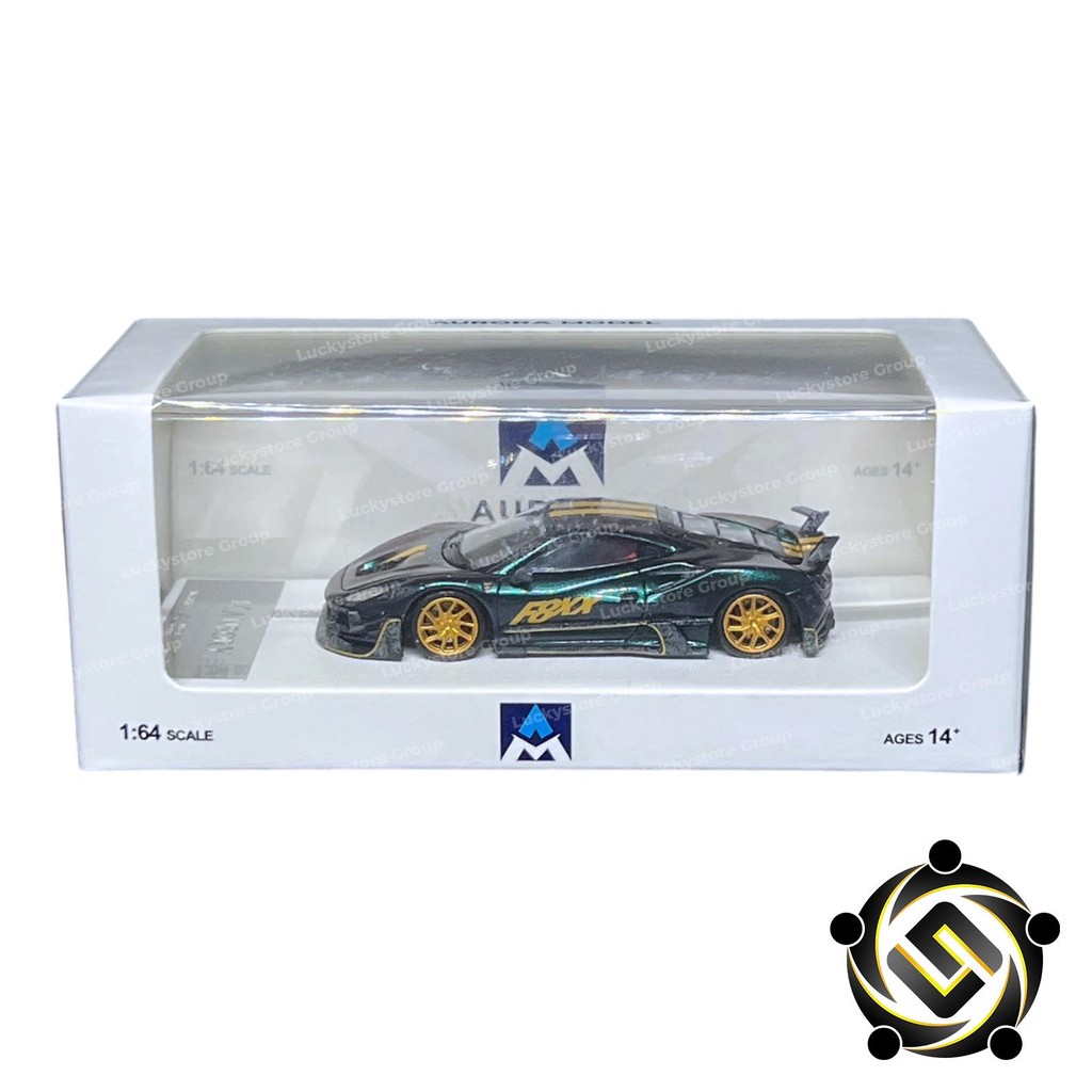 Aurora Model 1:64 Mansory Modified Ferrari F8XX Chameleon Carbon Parts Limited