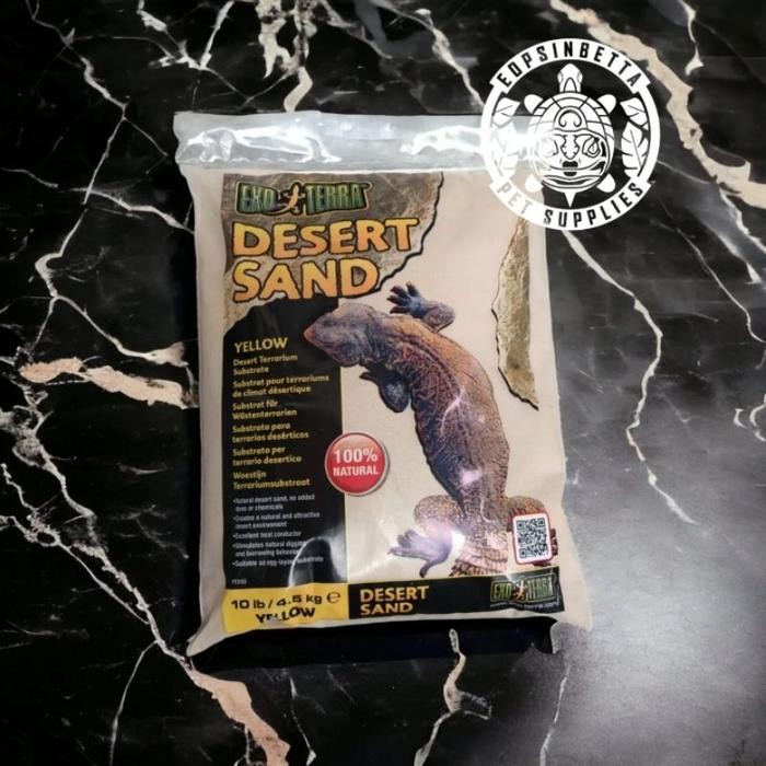 Aneka Pasir Exoterra Red / Yellow / Black Desert Sand 4.5 kg Pasir Alas Kandang Hamster Bearded Drag