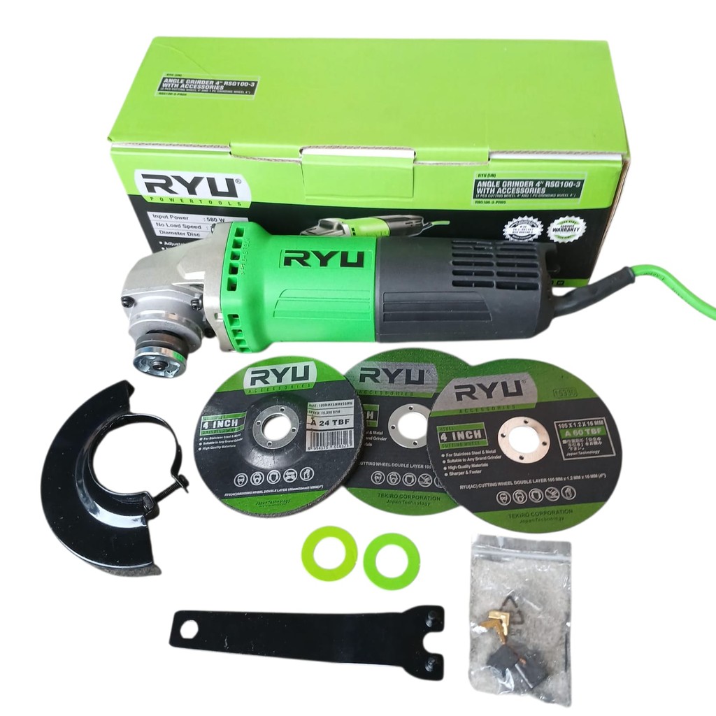 Garansi resmi Mesin gerinda tangan - grinda grenda Ryu tekiro ori murah bonus 3-6pc bt gurinda & 2 c