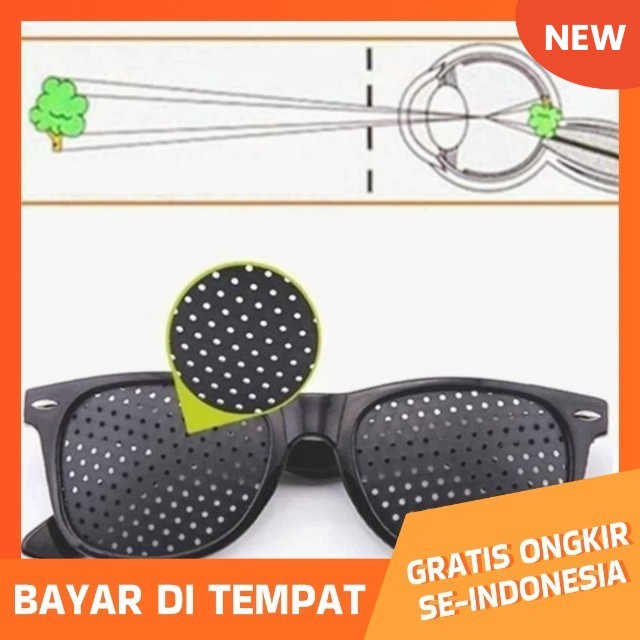 KACAMATA TERAPI ANTI MYOPIA PIN HOLE GLASSES TITIK LUBANG KACAMATA PINHOLE GLASSES MURAH ORIGINAL TE