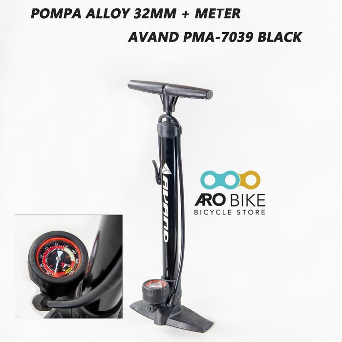Pompa Ban Sepeda Avand PMA 7039 alloy 32 mm meter pressure