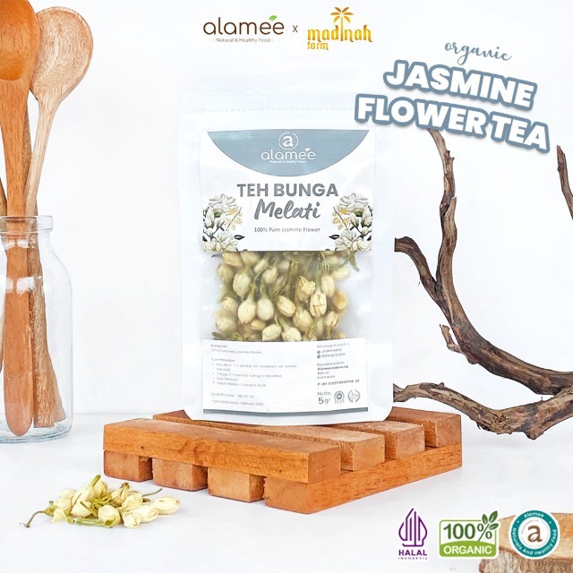 

Teh Bunga Melati Jasmine Tea Flower Melati Organik Jasmin Herbal Kering Alami Asli Organic 25 Gr madinah
