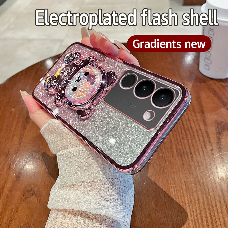 HP Soft Case Vivo Y19s Casing Silikon Untuk Vivo Y19s VivoY19s V2419 Casing berkilau Berlapis Kesing