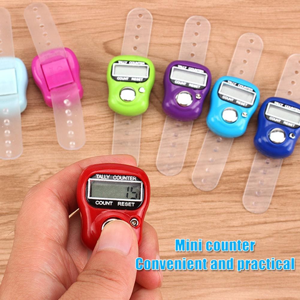 

10/20pcs Finger Counter Ring 5 Digital LED Electronic Handheld Tally Counter Clicker Counter with Islamic Tasbih Bead ﻿