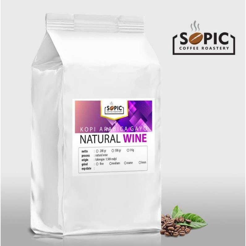 

Kopi Arabica Gayo Natural Wine 500 gr (bubuk/biji)