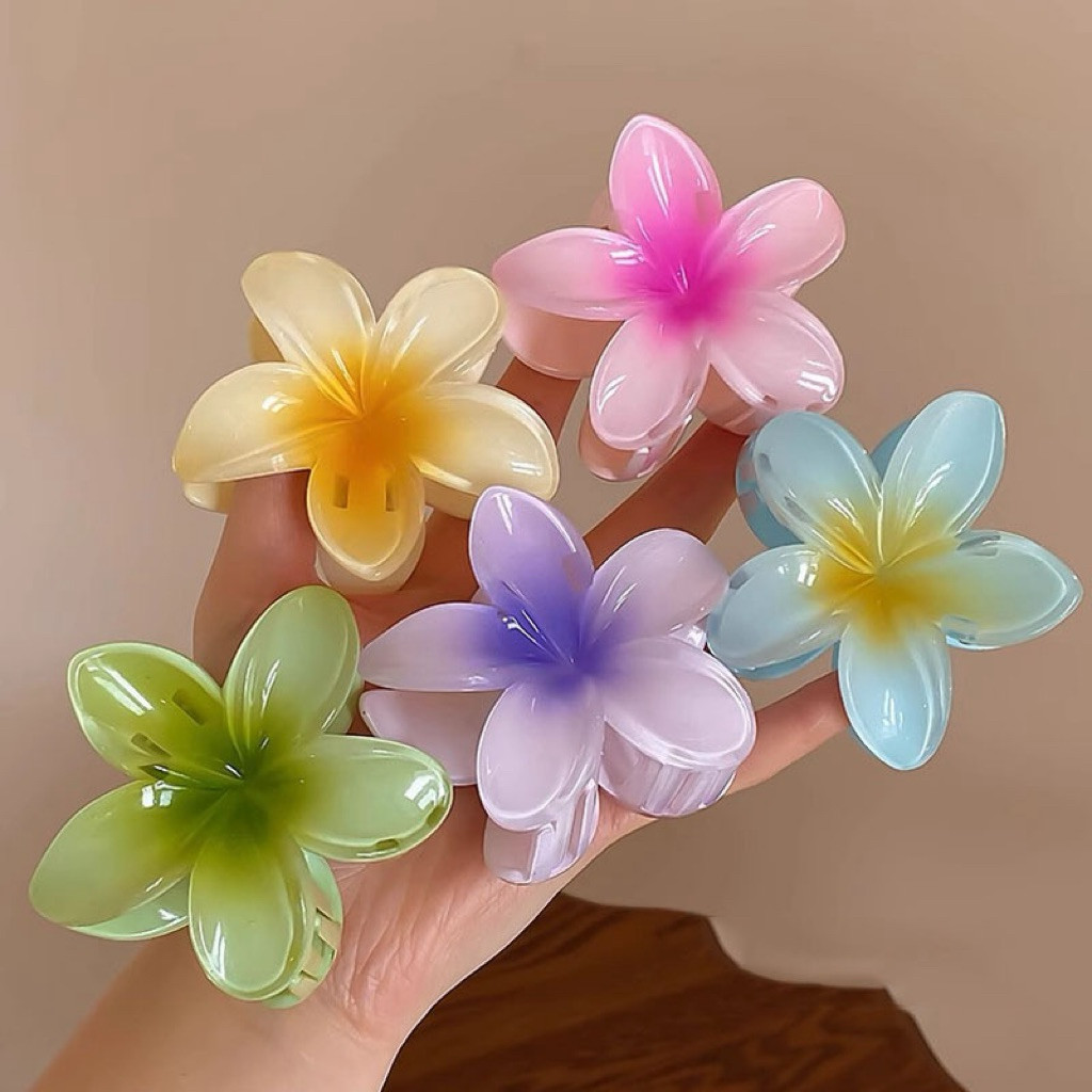 JEDAI INDO jepit bunga kamboja TERMURAH jedai bali rambut besar ukuran 8cm