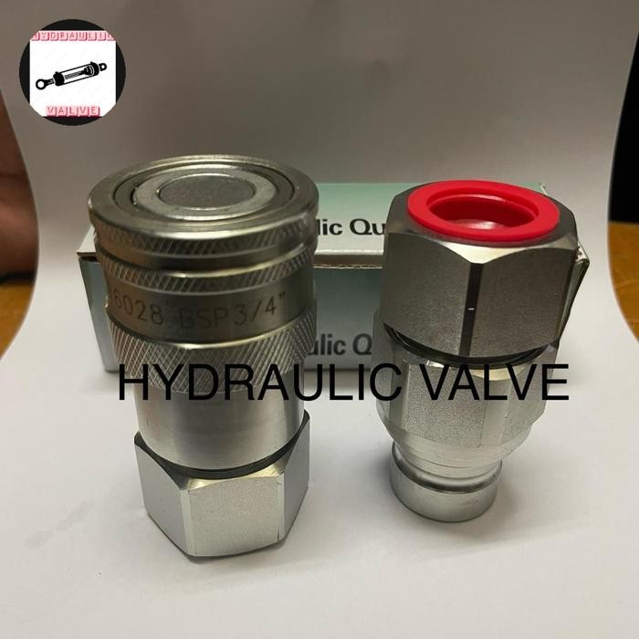 HYDRAULIC QUICK COUPLER FLAT FACE 3/4 INCH