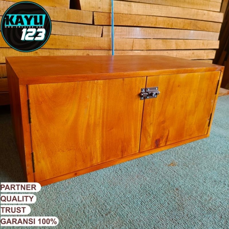 Box Kayu Kotak Kayu Lemari Kayu Serbaguna Keranjang Kayu Multifungsi Wooden Box Storage 75x35x30 cm