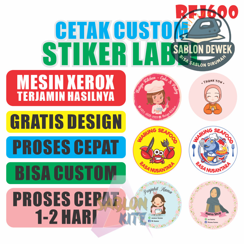 

STIKER / STICKER / STIKER LABEL / STICKER LABEL / LABEL / STIKER CUSTOM / STICKER CUSTOM / STIKER LABEL MAKANAN RFJ600 OK