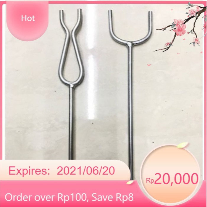 Jagrak Pancing Galatama Besi Chrome Tahan Karat - Congkok pancing, 1pcs model Y AF8