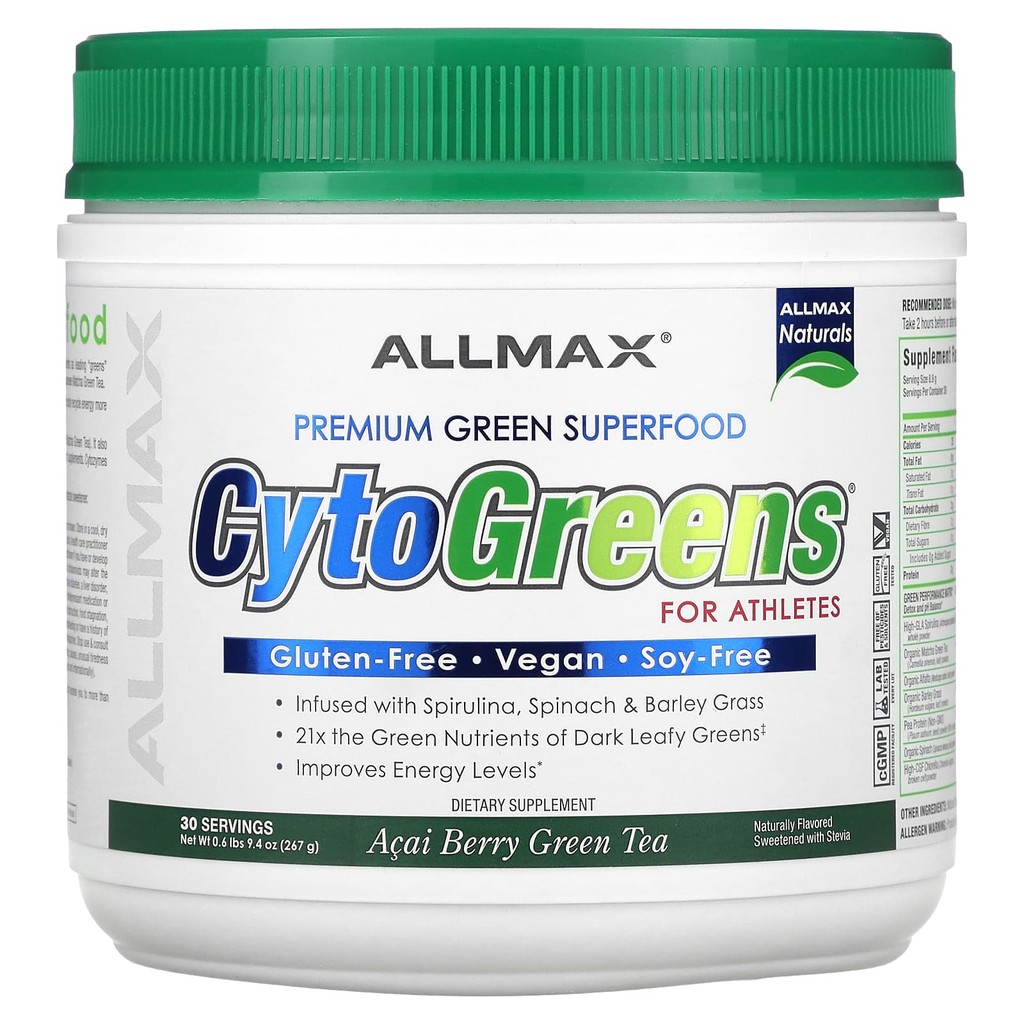 CytoGreens, Premium Green Superfood For Athletes, Acai