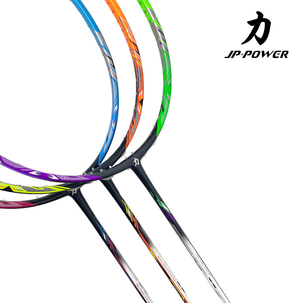 JP POWER Raket Badminton Hybrid 7000 8000 9000 Original 5U 35 Lbs Professional Racket Bulu TangkisCO