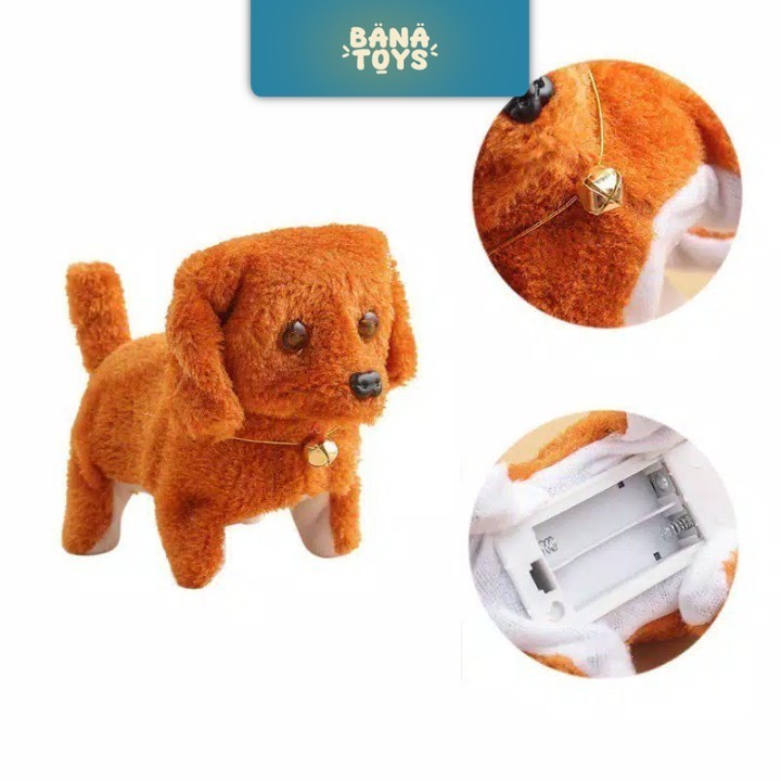 ( Bisa Cod ) Mainan Anak Boneka Hewan Anjing Bunyi dan Gerak Bisa Jalan - Jalan