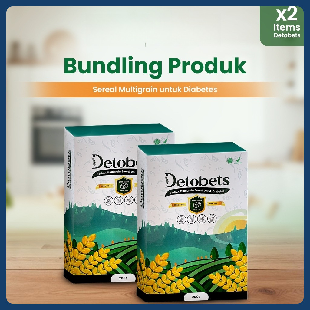 

DETOBETS Paket 2 Sereal Super Low Fat Serbuk Organik