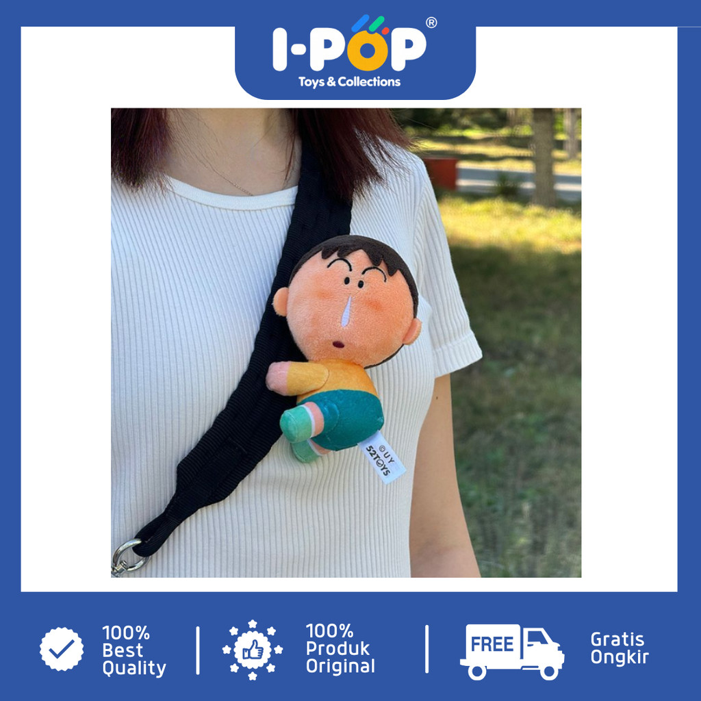 

[I-POP] Original Klip Boneka Shinchan | Klip Boneka dekorasi Boochan | Boneka kecil karakter shinchan bahan kain plush lembut dan empuk | klip shinchan dekorasi tas lucu