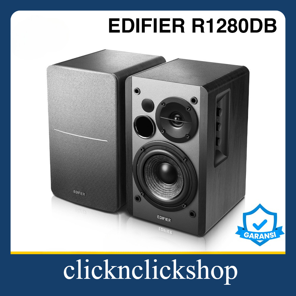 Speaker Bluetooth EDIFIER R1280DBS Active Aktif Stereo 2.0 Desktop Multimedia Bass Set Office Kantor