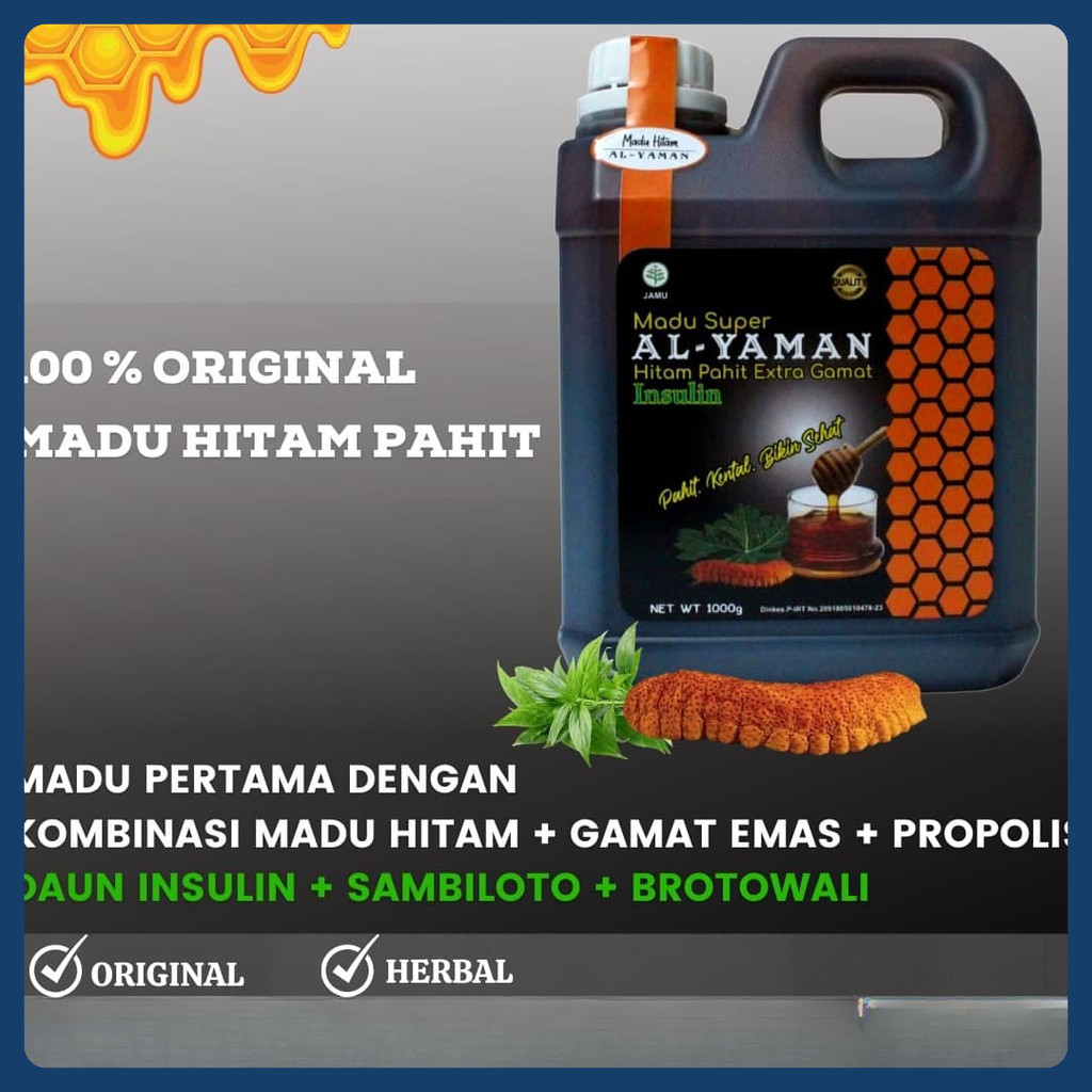 

Madu Hitam Pahit Asli Al Yaman 1kg Madu Pahit Herbal Untuk Diabetes Kolesterol Gula Darah Imun tubuh darah tinggi