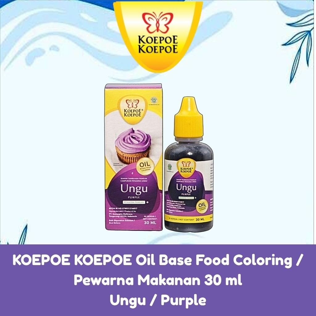 

✨ TOMOTOSTORE ✨ KOEPOE KOEPOE Oil Base Food Coloring / Pewarna Makanan Ungu / Purple