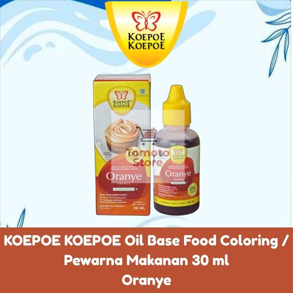 

✨ TOMOTOSTORE ✨ KOEPOE KOEPOE Oil Base Food Coloring / Pewarna Makanan Oranye / Orange