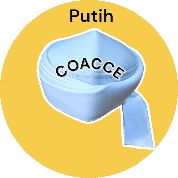 PECI IMAMAH PERMANEN 3 METER POLOS KOPIAH IMAMAH PERMANEN - Putih, 2