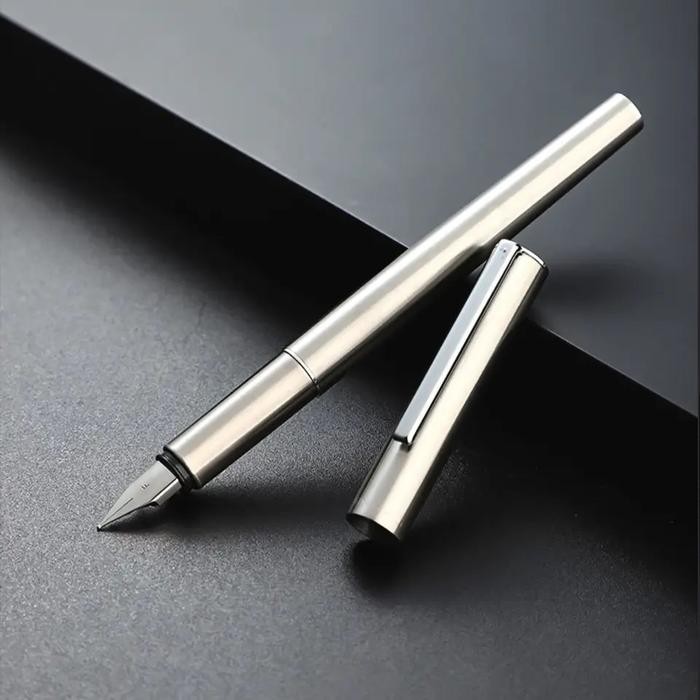 

COD JINHAO Typ 35 Fountain Pen / Pulpen Pena JINHAO 35 - Steel, SS Extra Fine