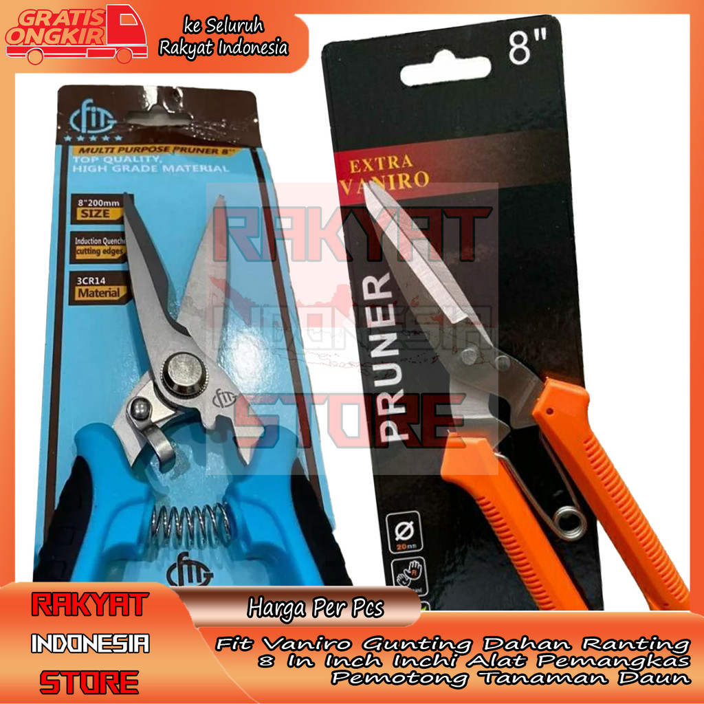 

Fit Vaniro Gunting Dahan Ranting 8 Inch Alat Pemangkas Taman Baja Kokoh Ringan Ergonomis Pegangan Anti Selip Presisi Manual Otomatis Pegas Tahan Lama Alat Perawatan Cabang Daun Peralatan Berkebun Profesional XRFA Daya Cengkeram Maksimal