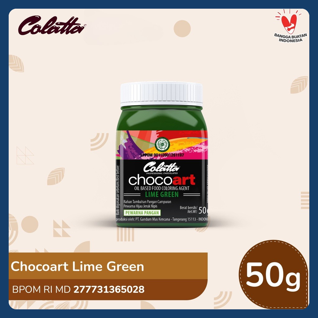 

Colatta Chocoart Lime Green - Pewarna Makanan 50g